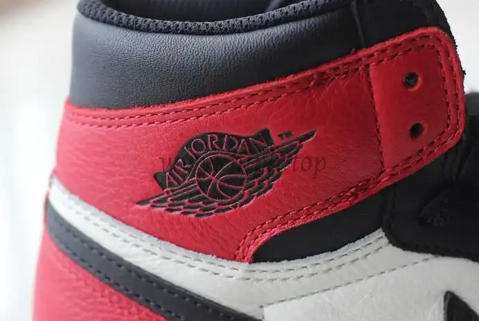 PK GOD AIR JORDAN 1 BRED TOE BEST VERSION THE ONLY CORRECT RETAIL LEATHER IN THE MARKET