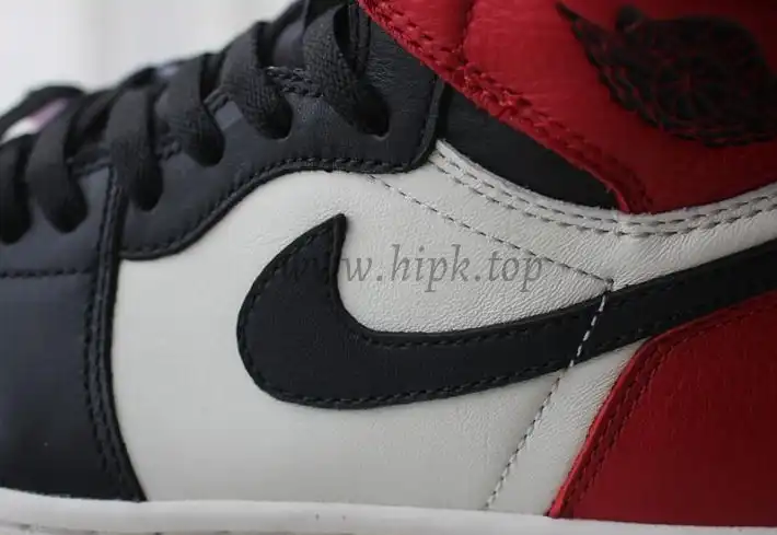 PK GOD AIR JORDAN 1 BRED TOE BEST VERSION THE ONLY CORRECT RETAIL LEATHER IN THE MARKET