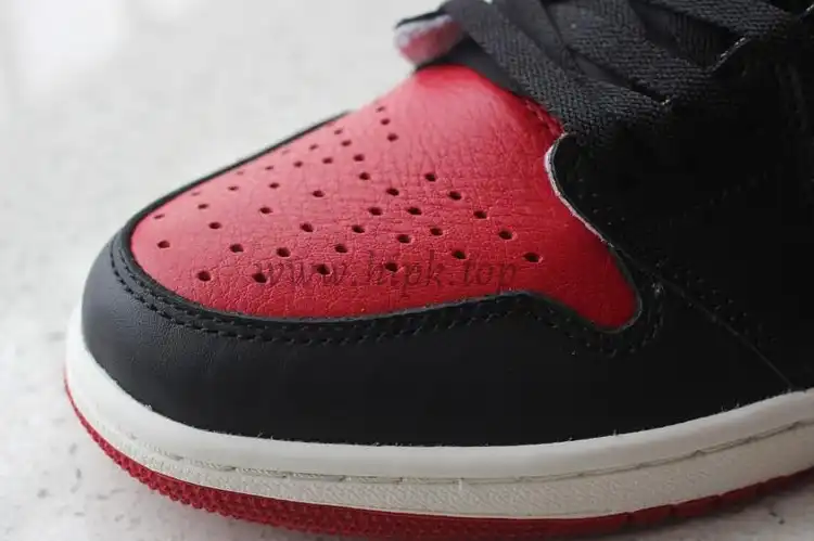 PK GOD AIR JORDAN 1 BRED TOE BEST VERSION THE ONLY CORRECT RETAIL LEATHER IN THE MARKET