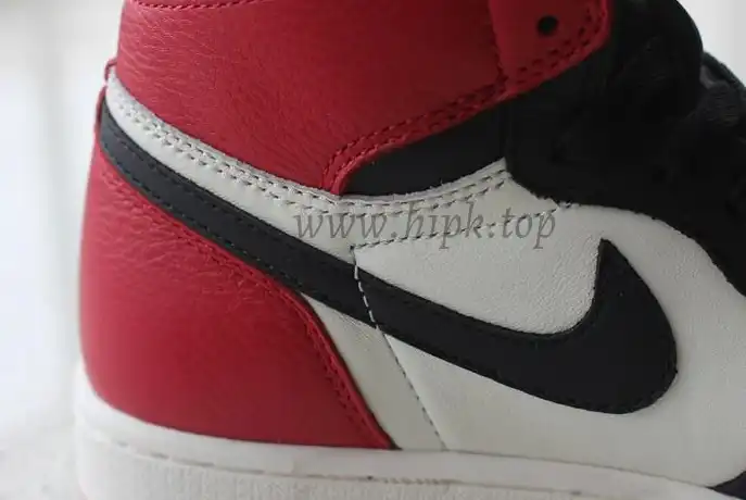 PK GOD AIR JORDAN 1 BRED TOE BEST VERSION THE ONLY CORRECT RETAIL LEATHER IN THE MARKET