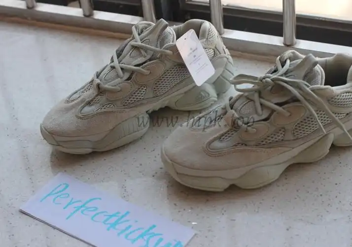 God Yeezy 500 Salt EE7287 retail sample version ready