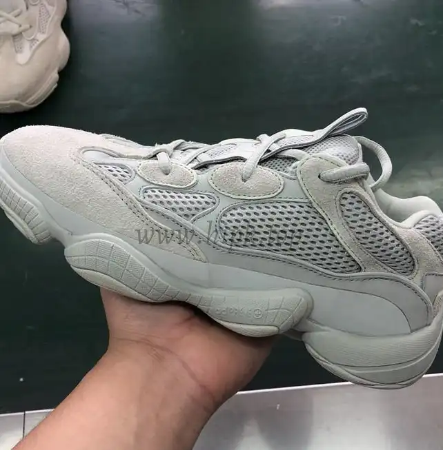 God Yeezy 500 Salt EE7287 retail sample version ready