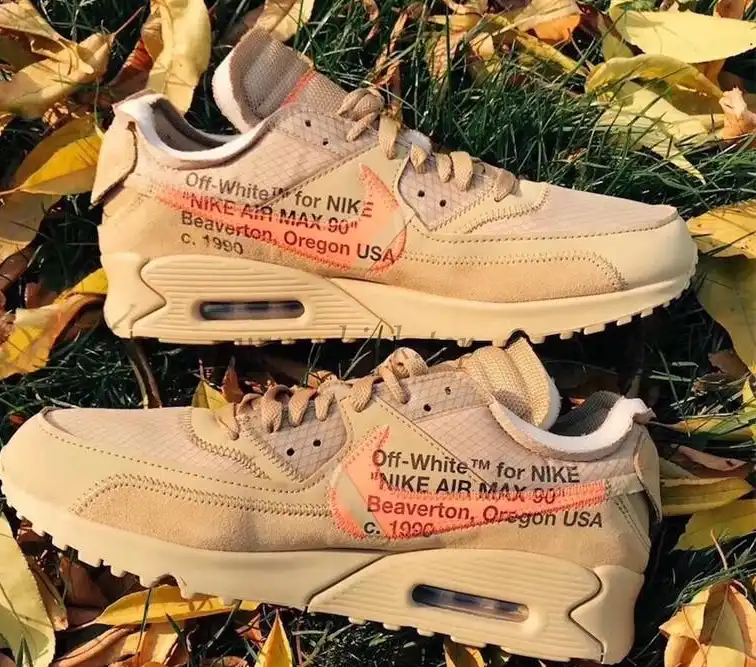 PK GOD Off-White x Nike Air Max 90 Desert Ore ready to ship