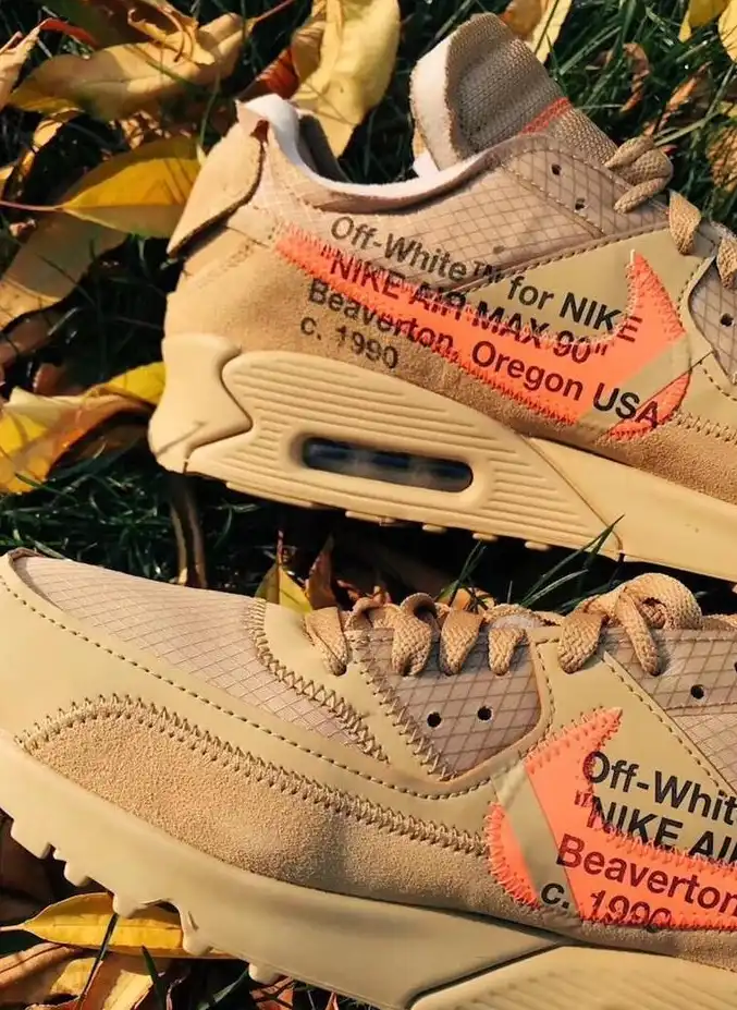 PK GOD Off-White x Nike Air Max 90 Desert Ore ready to ship