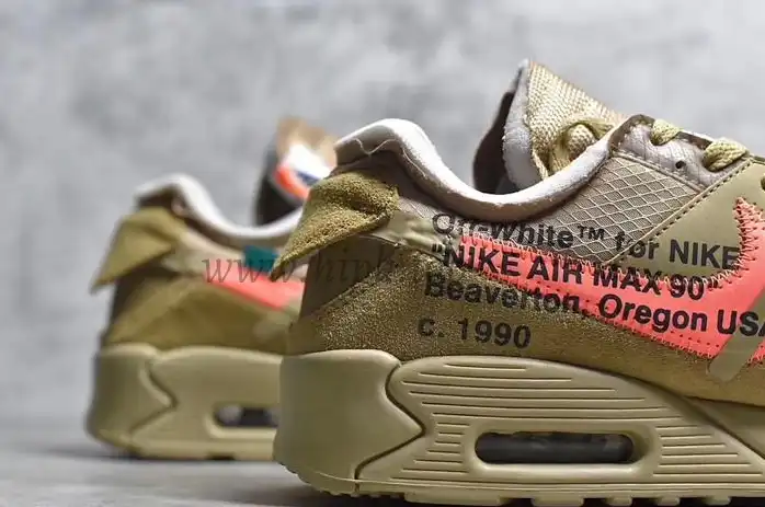 PK GOD Off-White x Nike Air Max 90 Desert Ore ready to ship