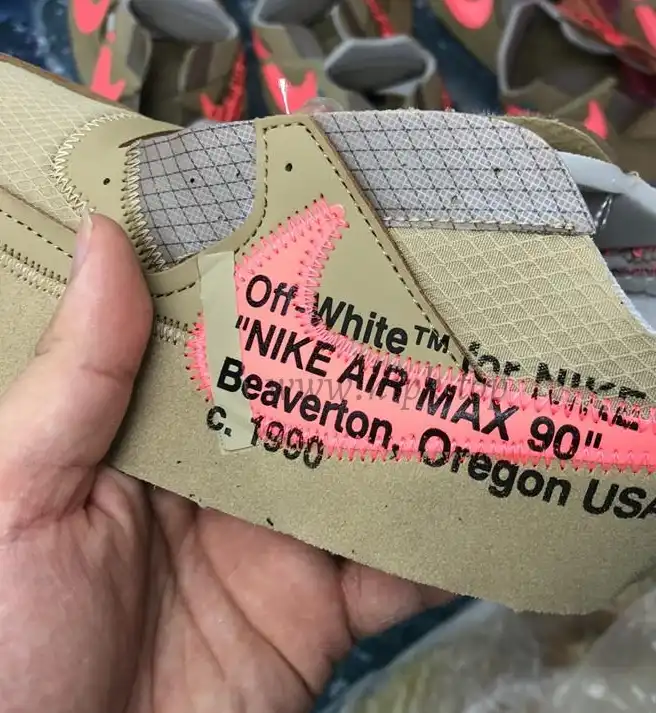 PK GOD Off-White x Nike Air Max 90 Desert Ore ready to ship