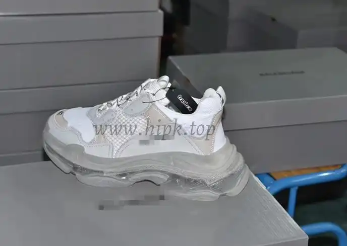 PK God Balencia Paris triple s true white 2019 version newest sole official with retail materials ready to ship