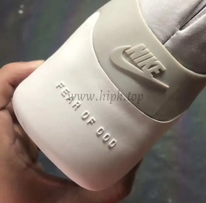 EXCLUSIVE RETAIL PK GOD NIKE AIR FEAR OF GOD 1 LIGHT BONE BLACK AR4237-002 READY TO SHIP