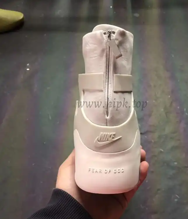 EXCLUSIVE RETAIL PK GOD NIKE AIR FEAR OF GOD 1 LIGHT BONE BLACK AR4237-002 READY TO SHIP