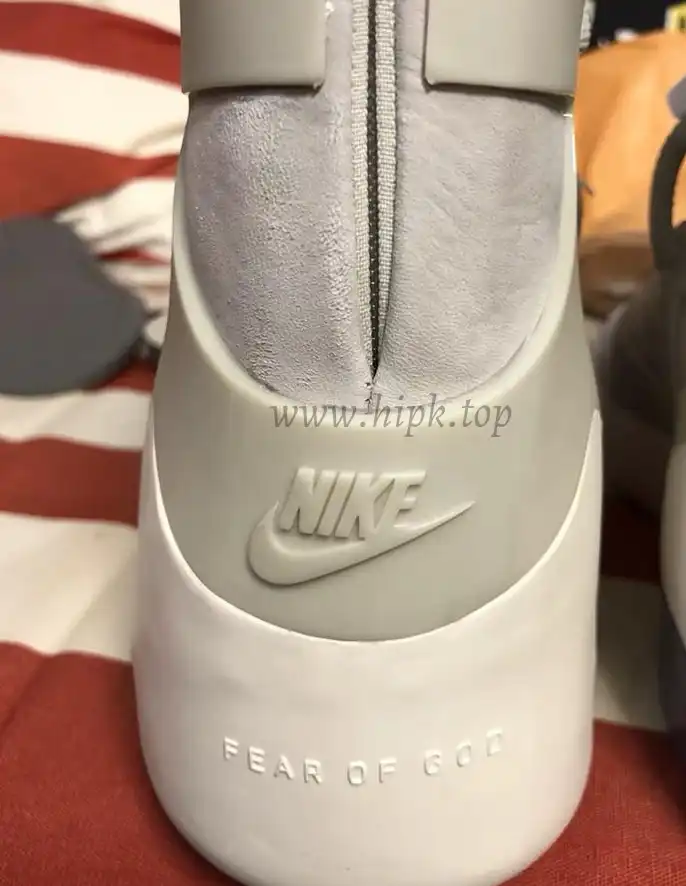 EXCLUSIVE RETAIL PK GOD NIKE AIR FEAR OF GOD 1 LIGHT BONE BLACK AR4237-002 READY TO SHIP