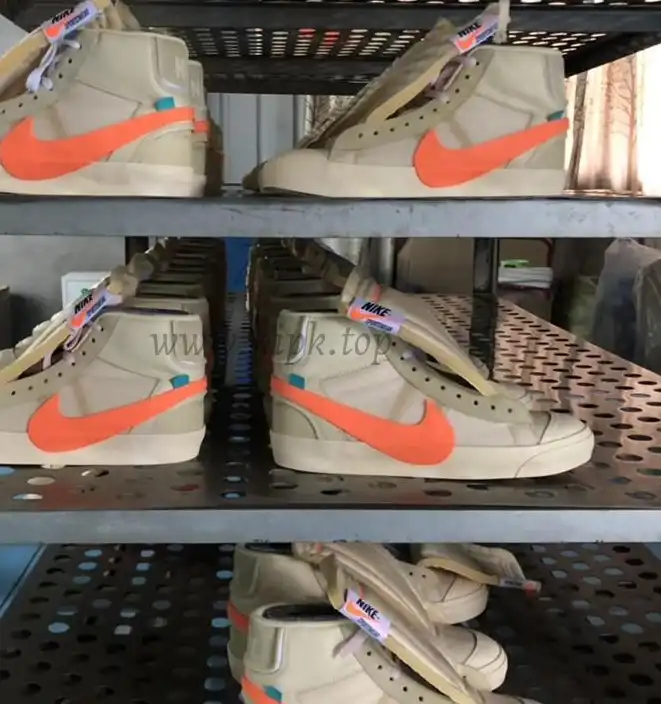 PK God OFF-WHITE x Nike Blazer Mid Orange“ALL HALLOWS EVE”retail materials ready to ship