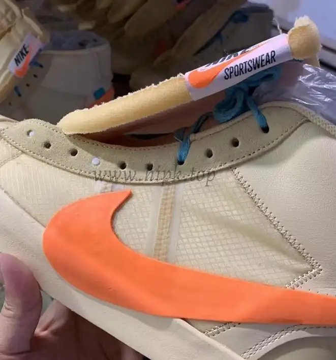 PK God OFF-WHITE x Nike Blazer Mid Orange“ALL HALLOWS EVE”retail materials ready to ship