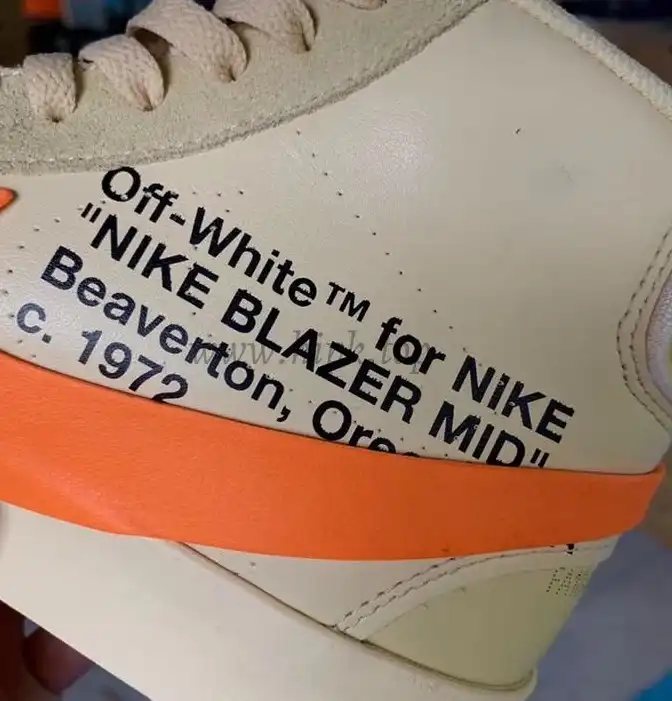 PK God OFF-WHITE x Nike Blazer Mid Orange“ALL HALLOWS EVE”retail materials ready to ship