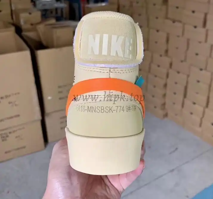 PK God OFF-WHITE x Nike Blazer Mid Orange“ALL HALLOWS EVE”retail materials ready to ship