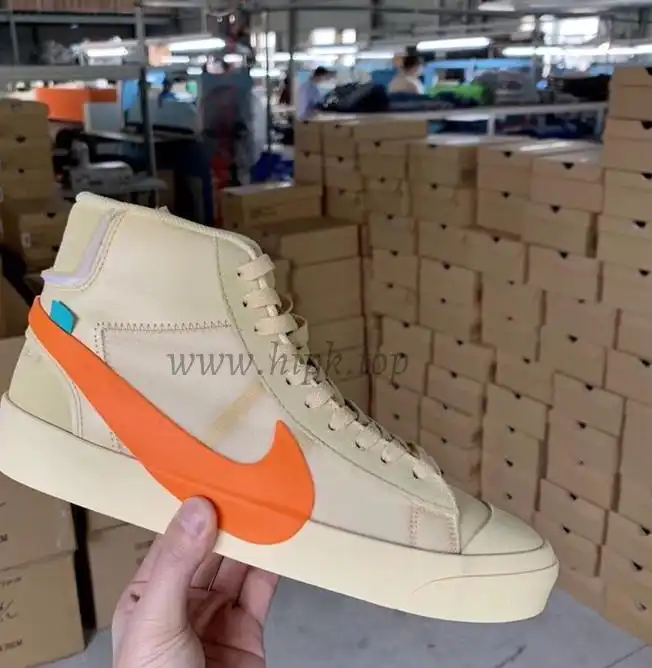 PK God OFF-WHITE x Nike Blazer Mid Orange“ALL HALLOWS EVE”retail materials ready to ship