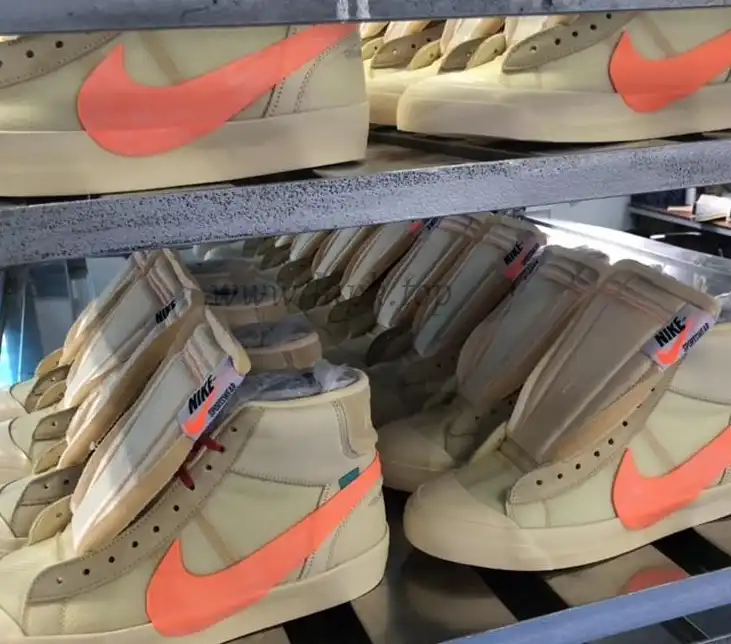 PK God OFF-WHITE x Nike Blazer Mid Orange“ALL HALLOWS EVE”retail materials ready to ship