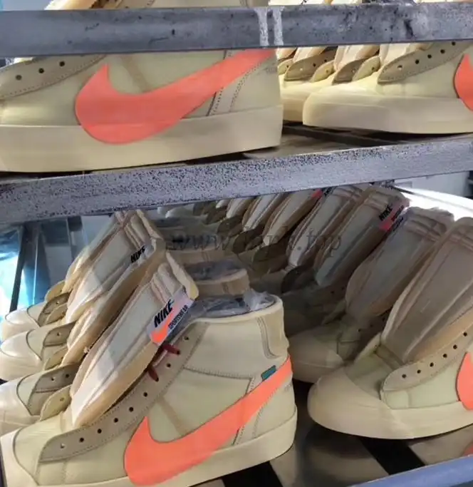 PK God OFF-WHITE x Nike Blazer Mid Orange“ALL HALLOWS EVE”retail materials ready to ship