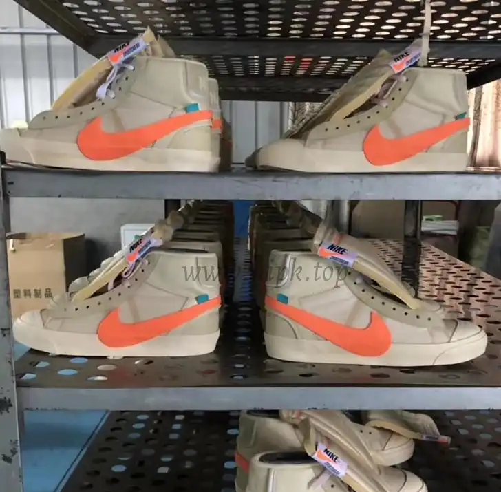 PK God OFF-WHITE x Nike Blazer Mid Orange“ALL HALLOWS EVE”retail materials ready to ship