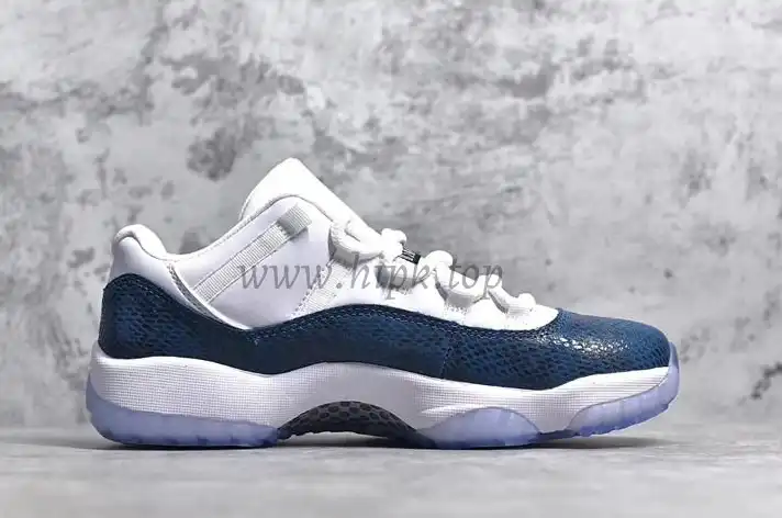 PK GOD Air Jordan Retro XI 11 LOW Navy Blue Snakeskin real snakeskin ready to ship