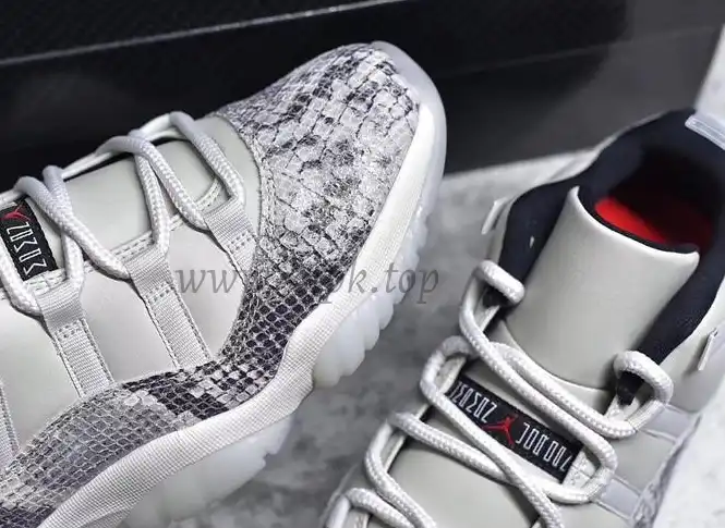 PK God Jordan Retro 11 Low Snakeskin Light Bone real snakeskin ready to ship