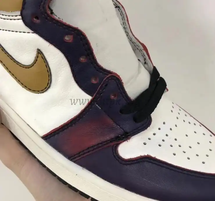 PK God 2019 Nike SB Air Jordan 1 Retro High OG Lakers Chicago Purple-Gold CD6578 Ready to ship