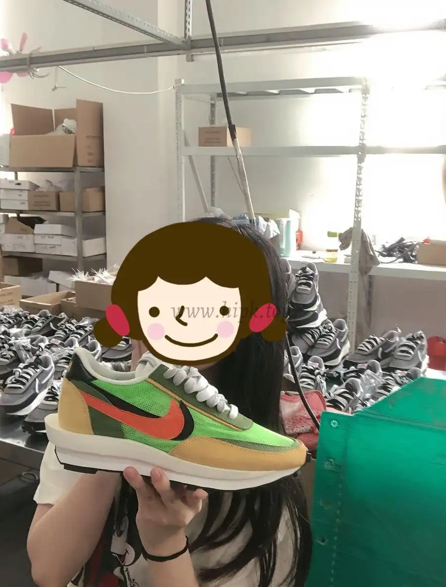 PK God Sacai X Nike LDV Waffle Green Multi retail matearials ready to ship