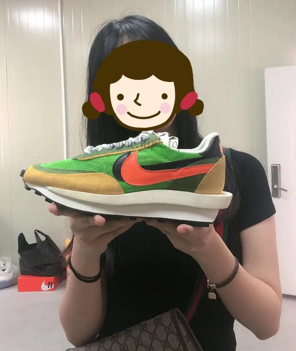 PK God Sacai X Nike LDV Waffle Green Multi retail matearials ready to ship