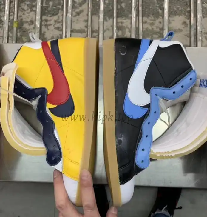 PK God exclusive Nike Sacai Blazer Hi Snow Beach MID yellow with real materails ready to ship