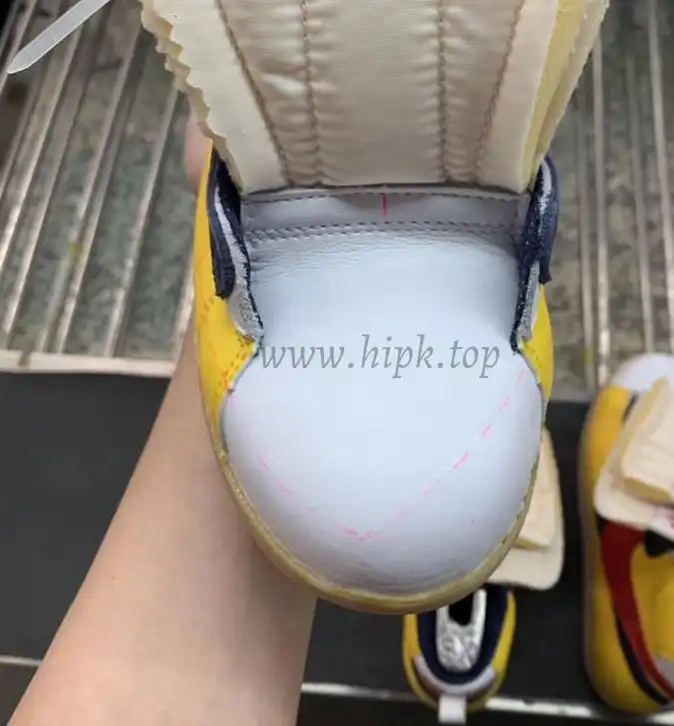 PK God exclusive Nike Sacai Blazer Hi Snow Beach MID yellow with real materails ready to ship