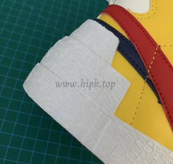 PK God exclusive Nike Sacai Blazer Hi Snow Beach MID yellow with real materails ready to ship