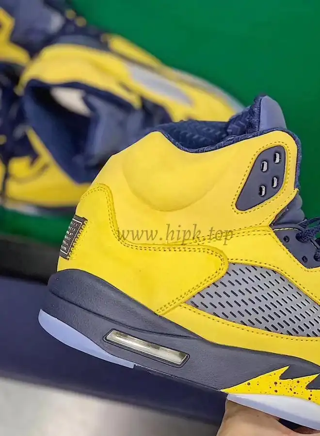 PK GOD Air Jordan 5 V Retro SP Inspire Michigan Amarillo Navy retail materials ready to ship