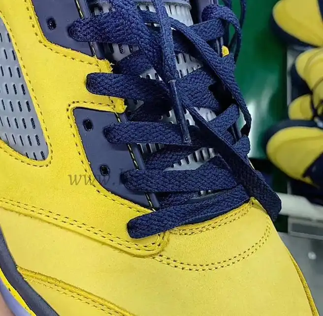 PK GOD Air Jordan 5 V Retro SP Inspire Michigan Amarillo Navy retail materials ready to ship