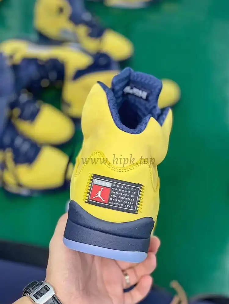 PK GOD Air Jordan 5 V Retro SP Inspire Michigan Amarillo Navy retail materials ready to ship