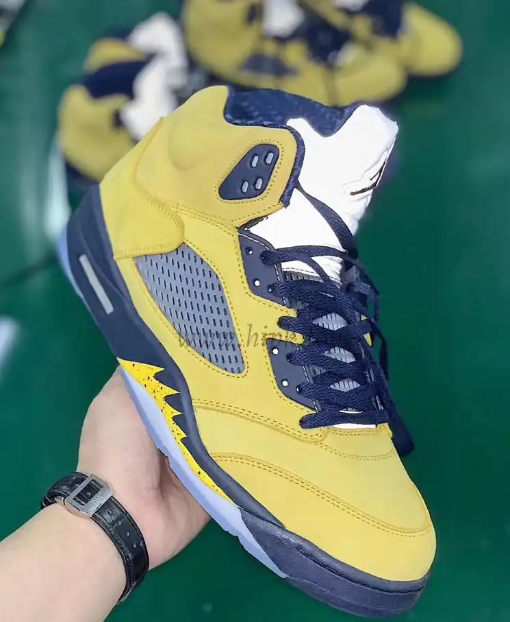 PK GOD Air Jordan 5 V Retro SP Inspire Michigan Amarillo Navy retail materials ready to ship