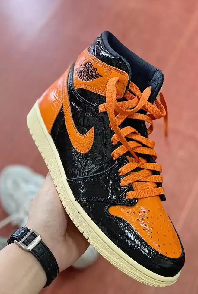 PK God Air Jordan 1 “Shattered Backboard 3.0 retailCrinkled Patent Leather ready to ship