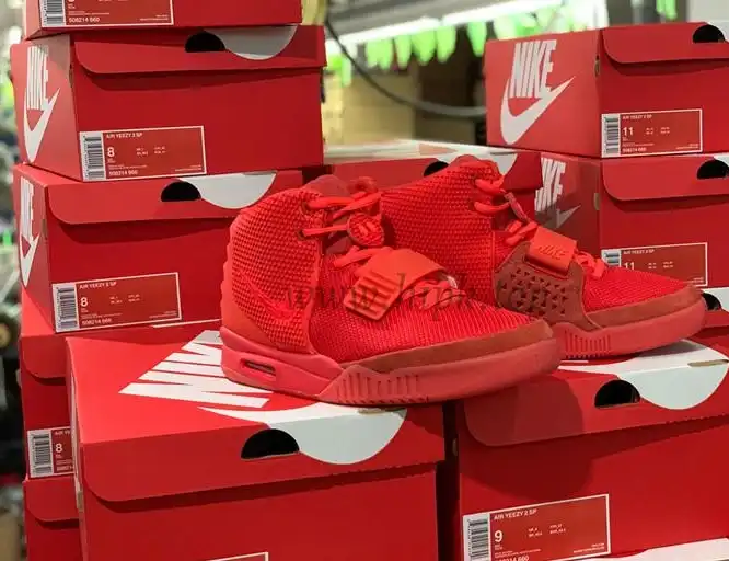 God Air Yeezy 2 Red October Real materials Limited pairs