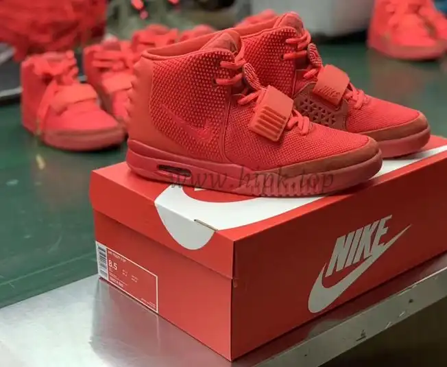 God Air Yeezy 2 Red October Real materials Limited pairs