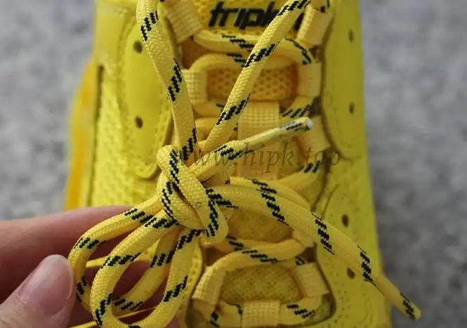 PK GOD PARIS TRIPLE S CLEAR SOLE TRAINER all yellow READY TO SHIP