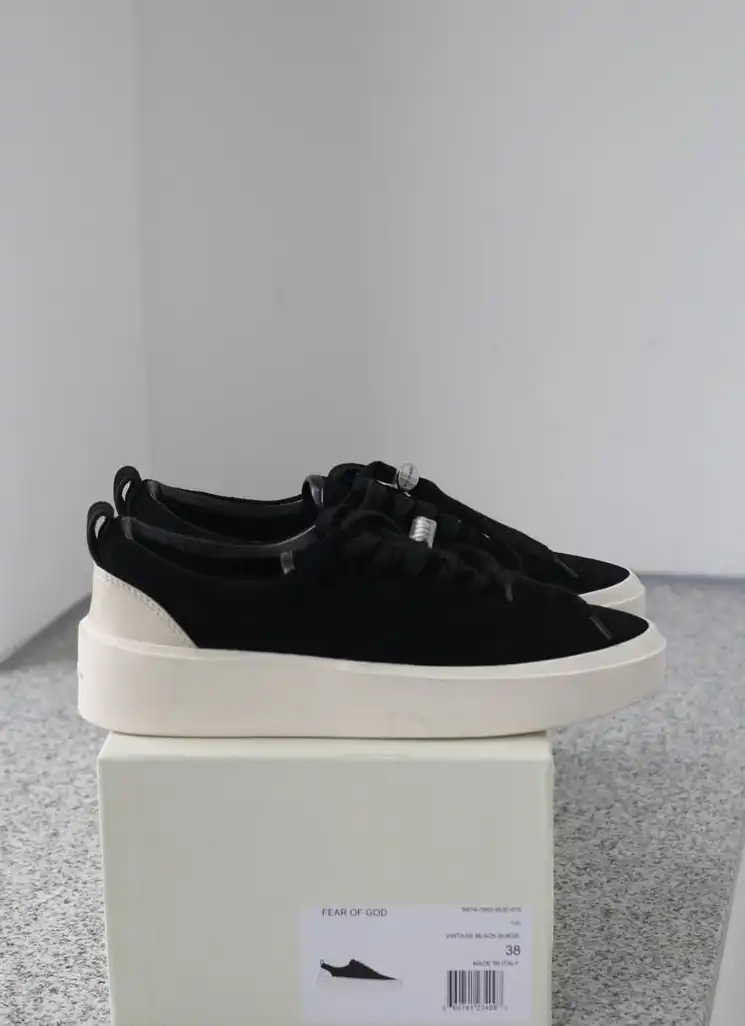 PK God FEAR OF GOD 101 LOW SNEAKER all black BONE SUEDE real materials ready to ship