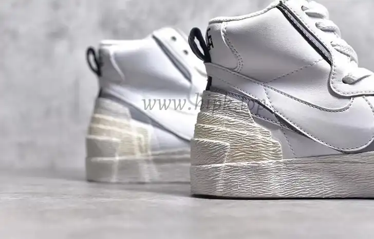 PK God Sacai X NK Blazer with Dunk white grey real materials ready to ship