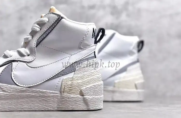 PK God Sacai X NK Blazer with Dunk white grey real materials ready to ship