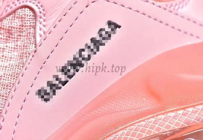 PK GOD PARIS TRIPLE S CLEAR SOLE TRAINER 19SS PINK READY TO SHIP