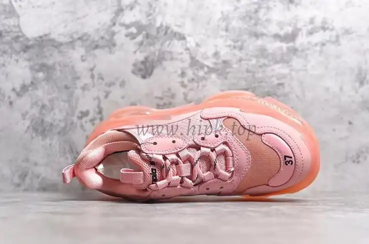 PK GOD PARIS TRIPLE S CLEAR SOLE TRAINER 19SS PINK READY TO SHIP