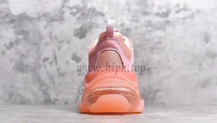 PK GOD PARIS TRIPLE S CLEAR SOLE TRAINER 19SS PINK READY TO SHIP