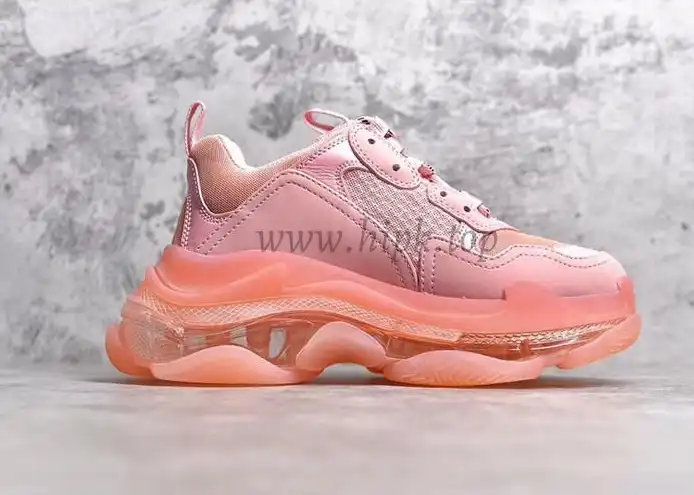 PK GOD PARIS TRIPLE S CLEAR SOLE TRAINER 19SS PINK READY TO SHIP