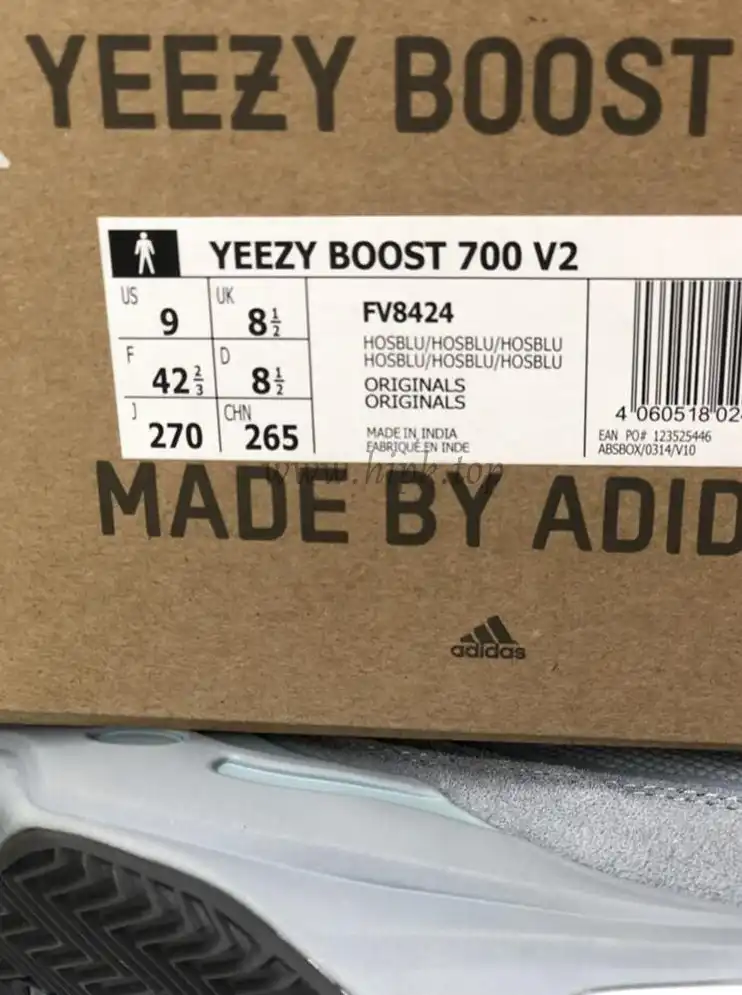 PK GOD YEEZY 700 V2 “Hospital Blue” RETAIL MATERIALS READY TO SHIP