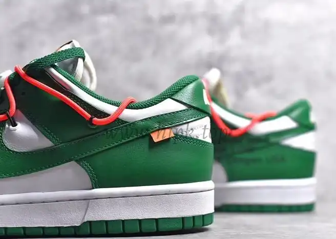 PK God exclusive OFF-WHITE x Futura x Nike Dunk white pine green retail materails ready to ship