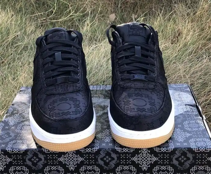 PK GOD CLOT x fragment x Nike Air Force 1 PRM BLACK retail materials ready to ship