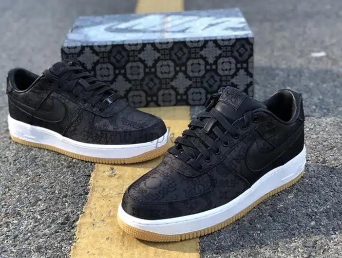 PK GOD CLOT x fragment x Nike Air Force 1 PRM BLACK retail materials ready to ship