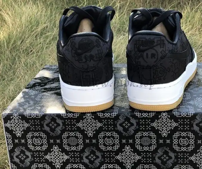 PK GOD CLOT x fragment x Nike Air Force 1 PRM BLACK retail materials ready to ship